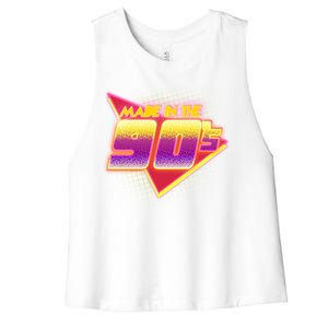 Made In The 90s Retro Women's Racerback Cropped Tank