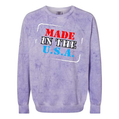 Made In The USA Colorblast Crewneck Sweatshirt