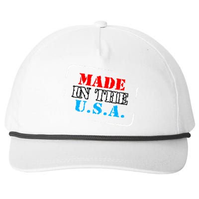 Made In The USA Snapback Five-Panel Rope Hat