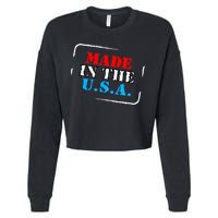 Made In The USA Cropped Pullover Crew