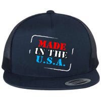 Made In The USA Flat Bill Trucker Hat