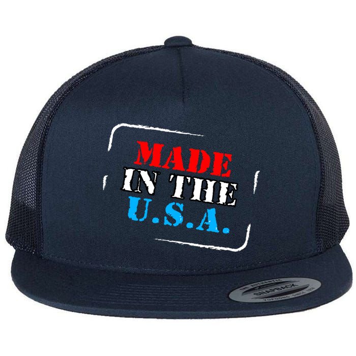 Made In The USA Flat Bill Trucker Hat