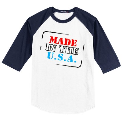 Made In The USA Baseball Sleeve Shirt