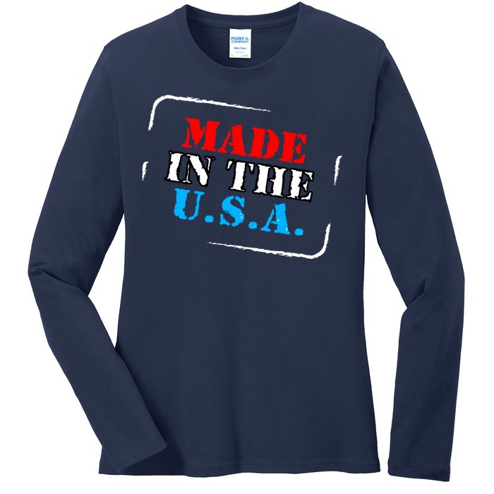 Made In The USA Ladies Long Sleeve Shirt