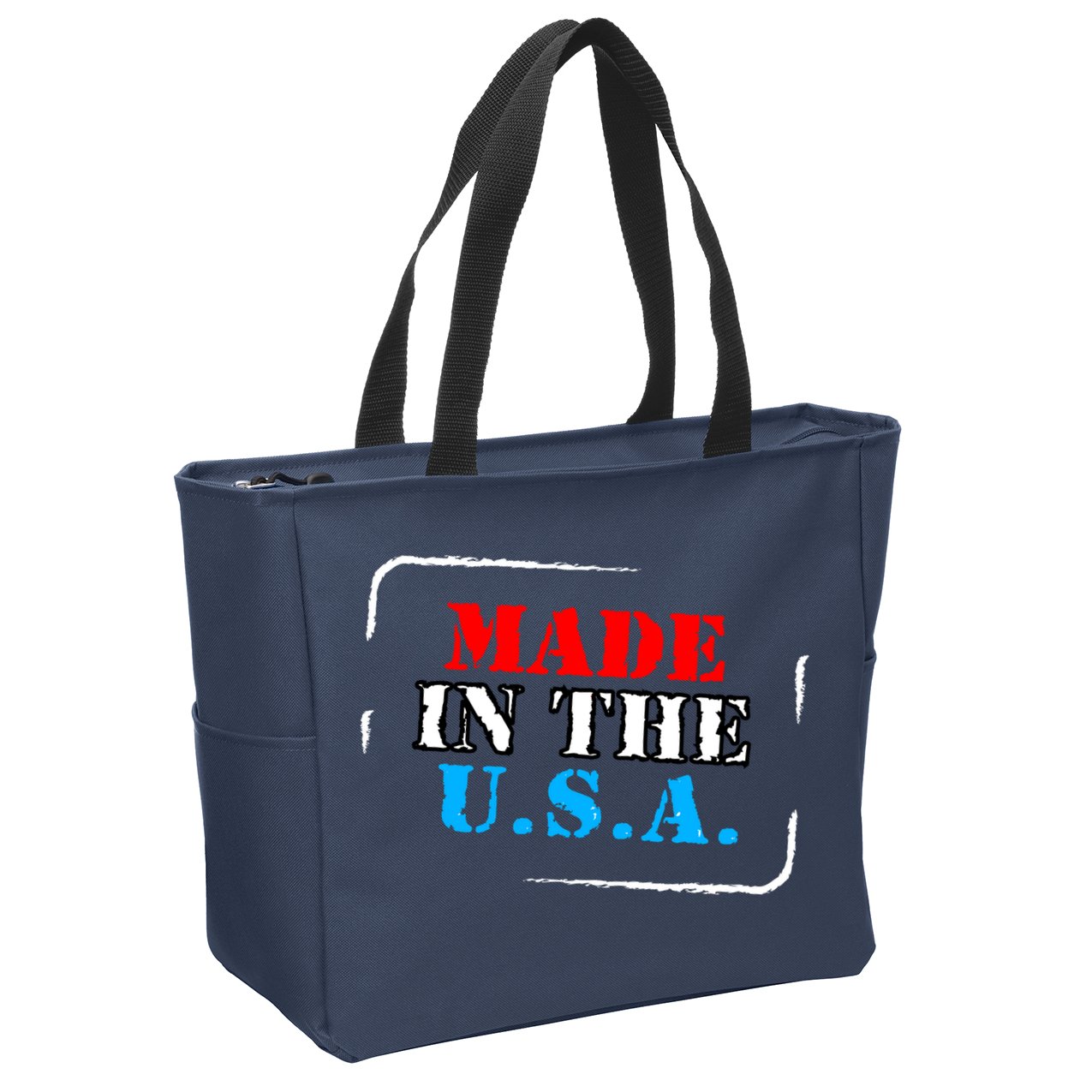 Made In The USA Zip Tote Bag