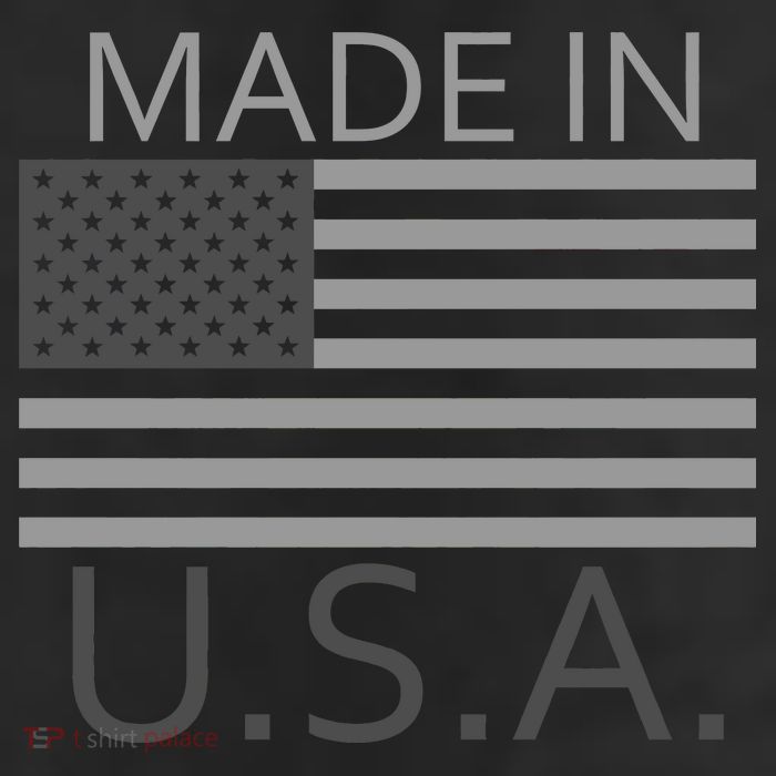 Made In USA Gray Style 7 Panel Mesh Trucker Snapback Hat