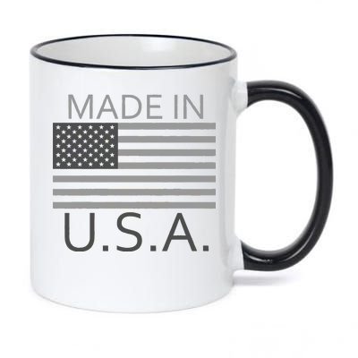 Made In USA Gray Style 11oz Black Color Changing Mug