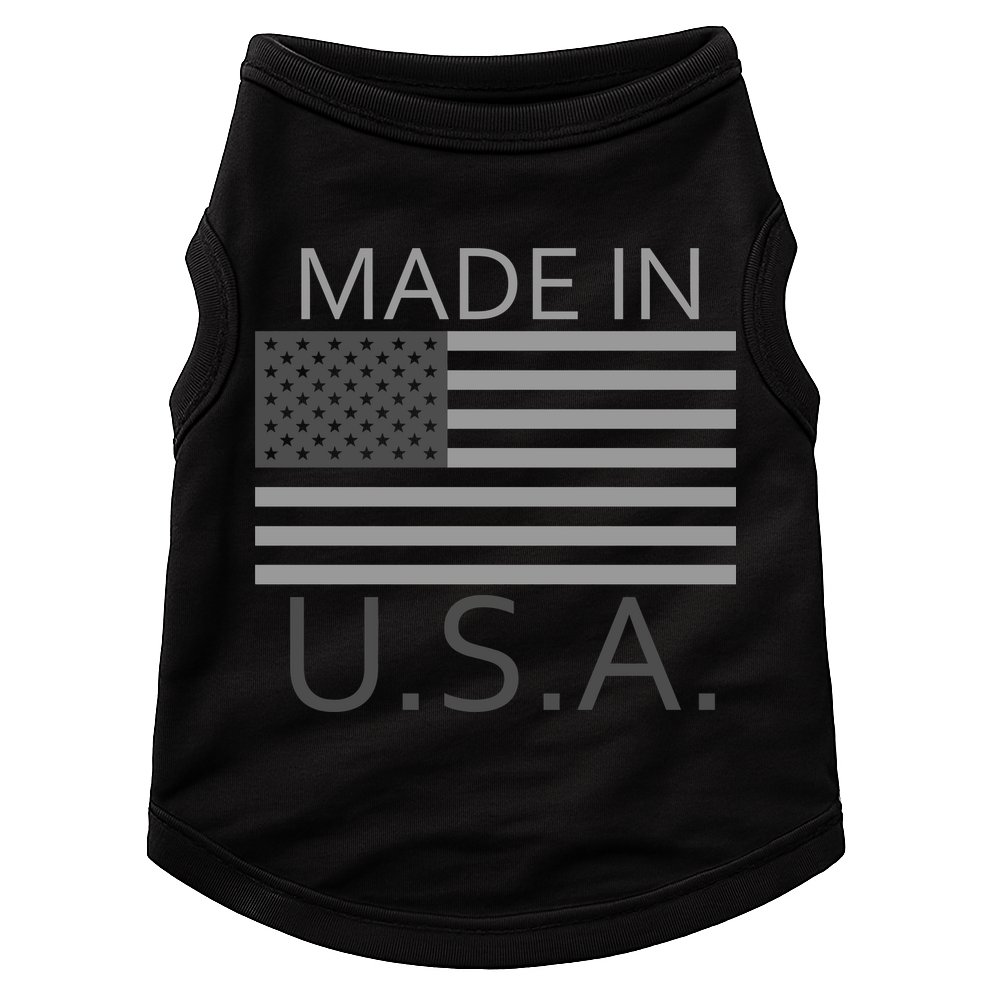 Made In USA Gray Style Doggie Tank