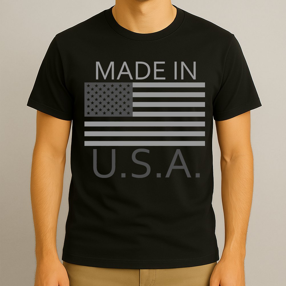 Made In USA Gray Style T-Shirt
