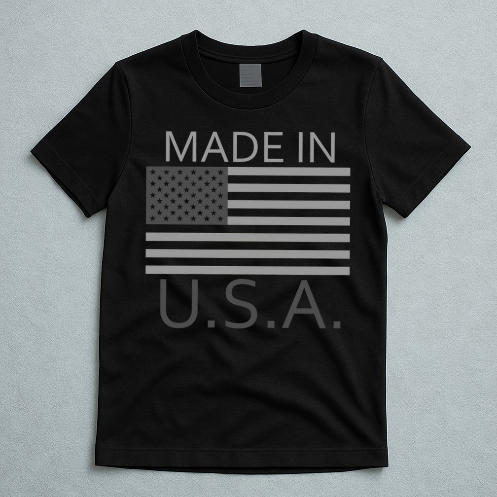 Made In USA Gray Style T-Shirt