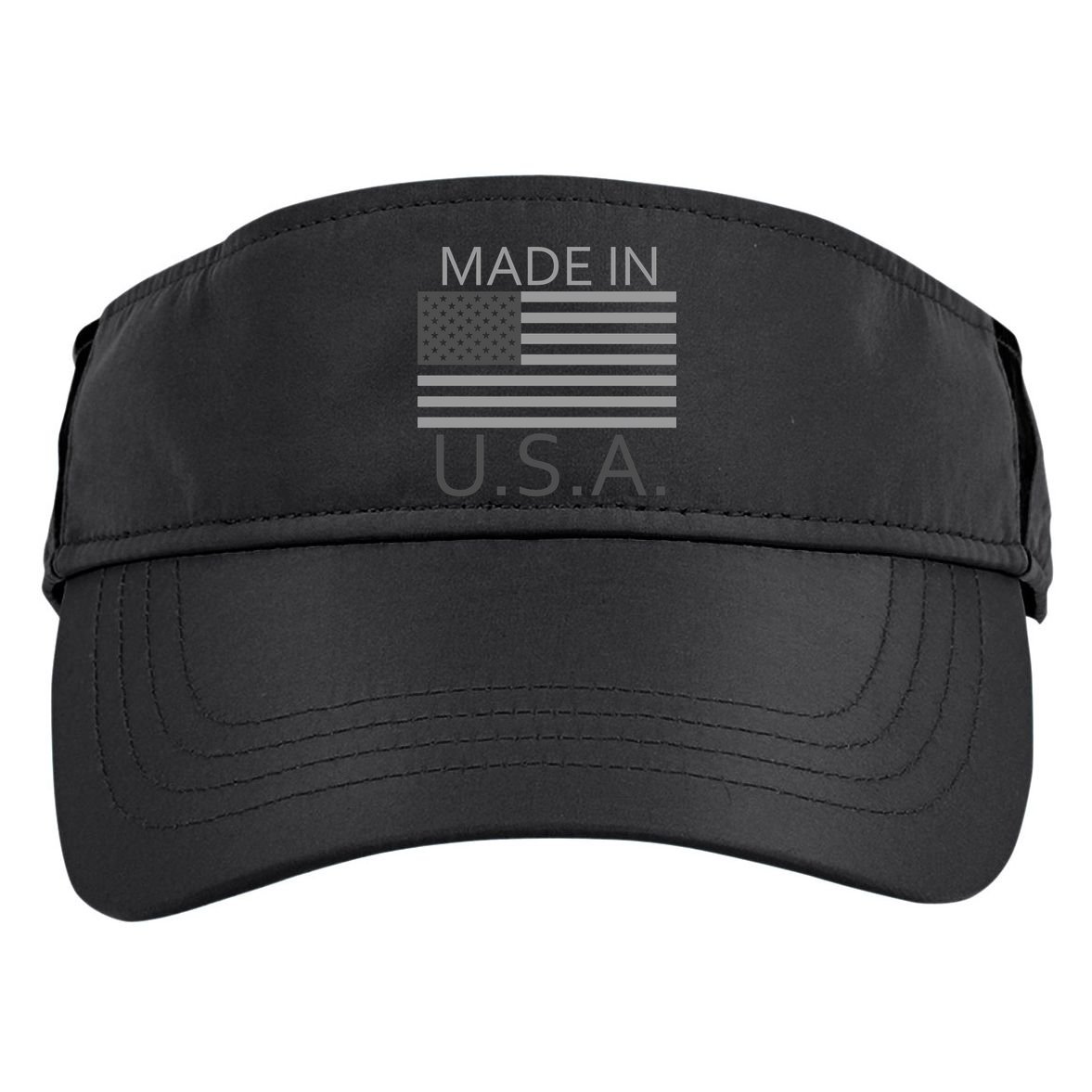 Made In USA Gray Style Adult Drive Performance Visor