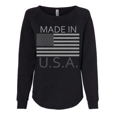 Made In USA Gray Style Womens California Wash Sweatshirt