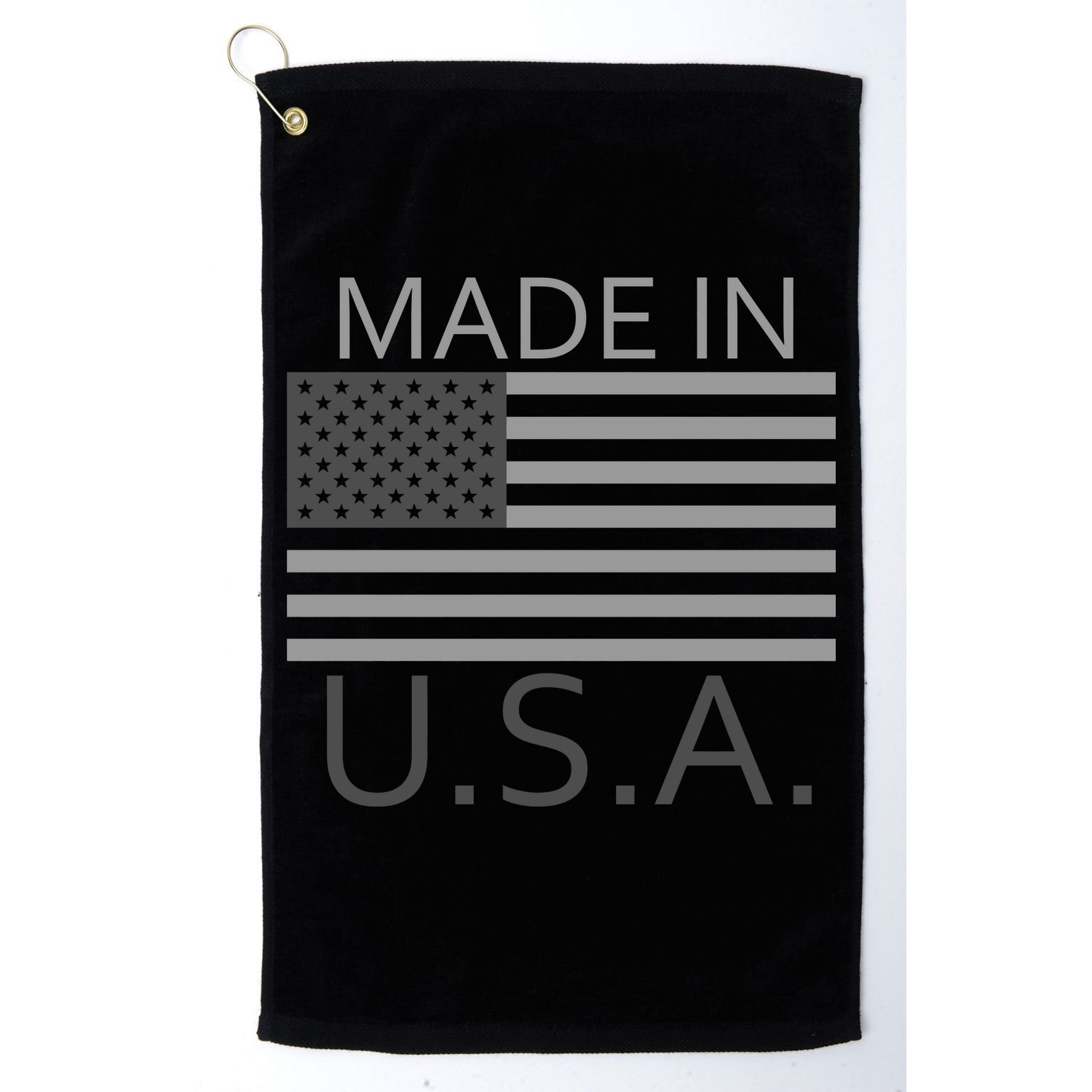 Made In USA Gray Style Golf Towel