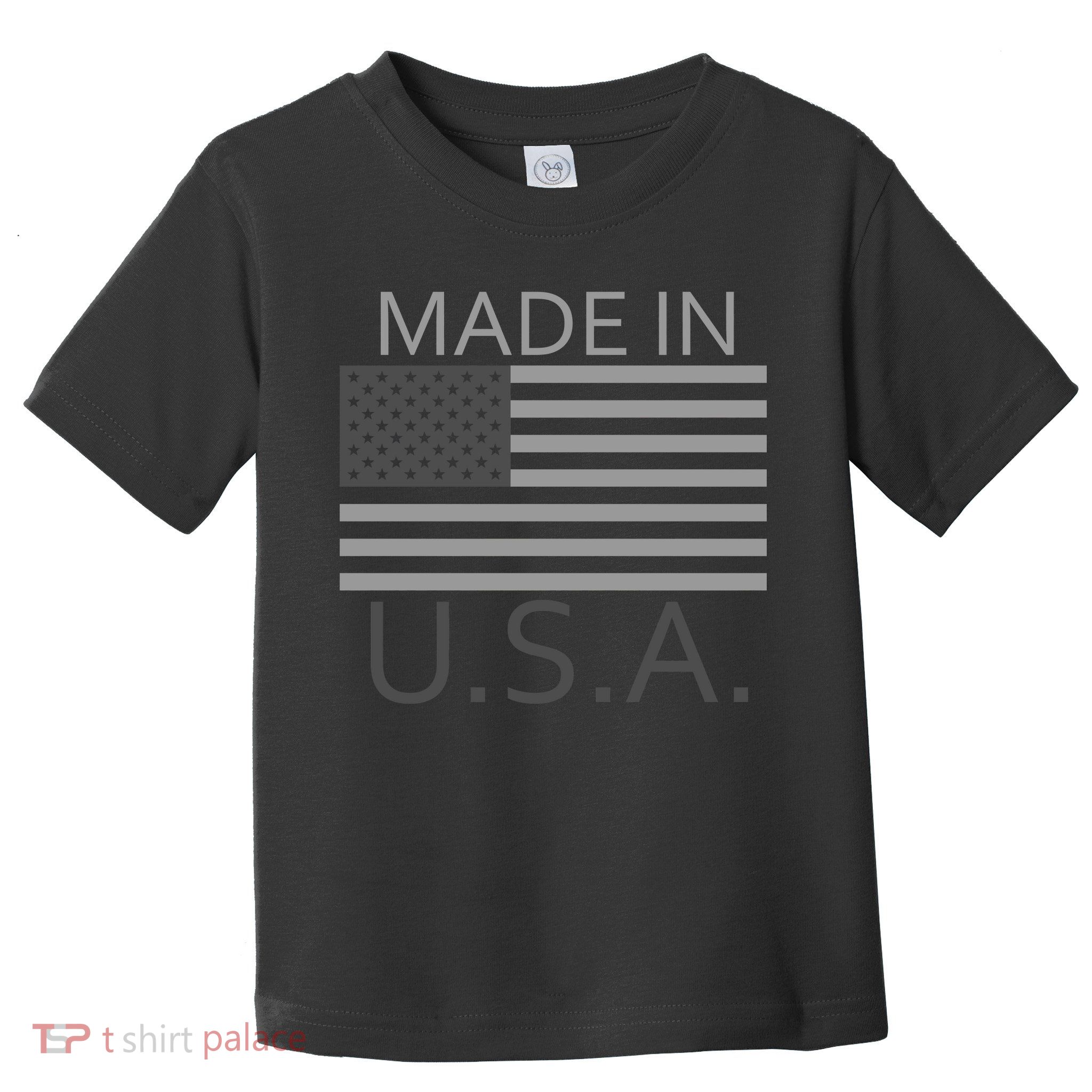 Made In USA Gray Style Toddler T-Shirt