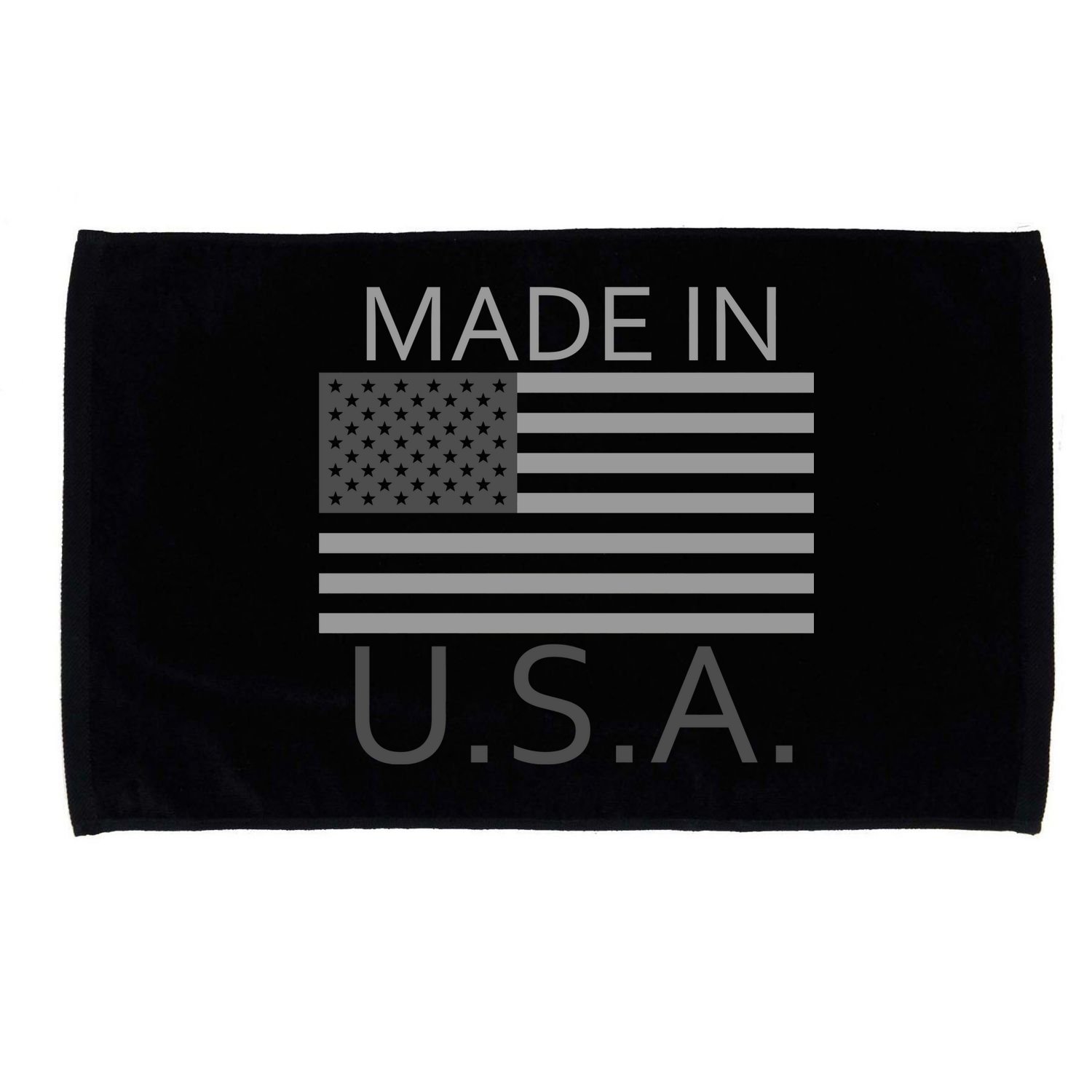 Made In USA Gray Style Microfiber Hand Towel
