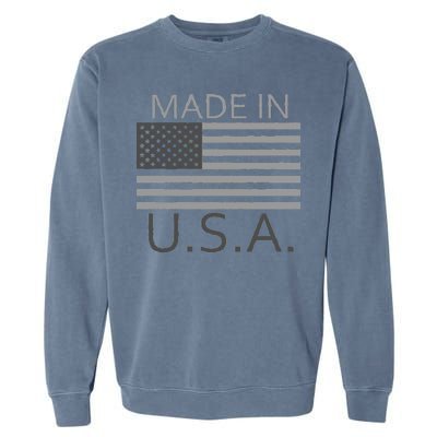 Made In USA Gray Style Garment-Dyed Sweatshirt