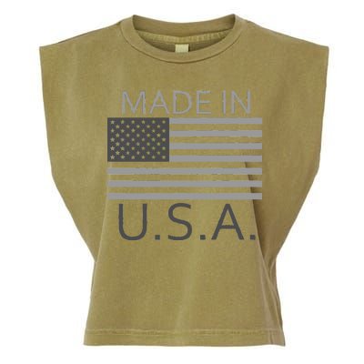 Made In USA Gray Style Garment-Dyed Women's Muscle Tee