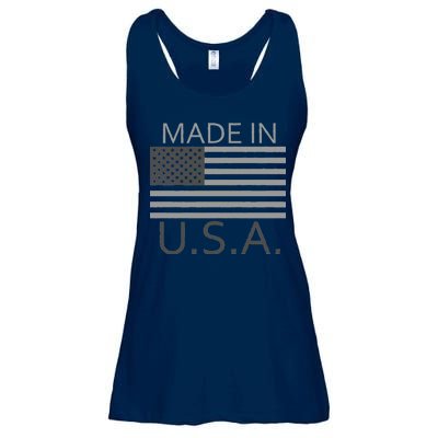 Made In USA Gray Style Ladies Essential Flowy Tank