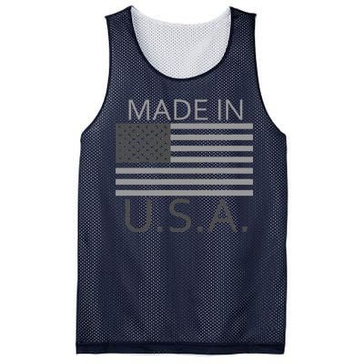 Made In USA Gray Style Mesh Reversible Basketball Jersey Tank