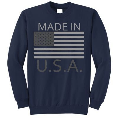 Made In USA Gray Style Tall Sweatshirt