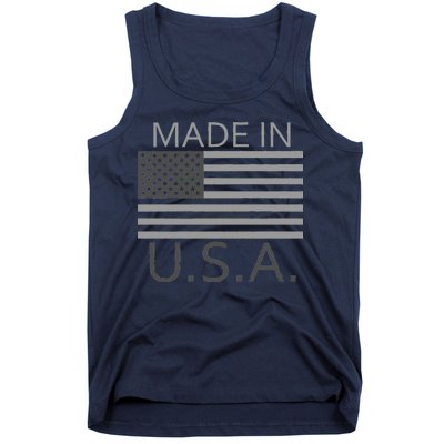 Made In USA Gray Style Tank Top