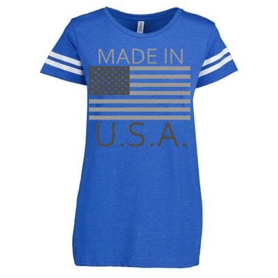 Made In USA Gray Style Enza Ladies Jersey Football T-Shirt