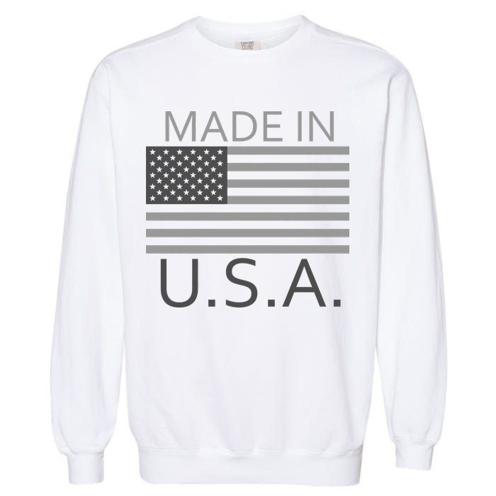 Made In USA Gray Style Garment-Dyed Sweatshirt
