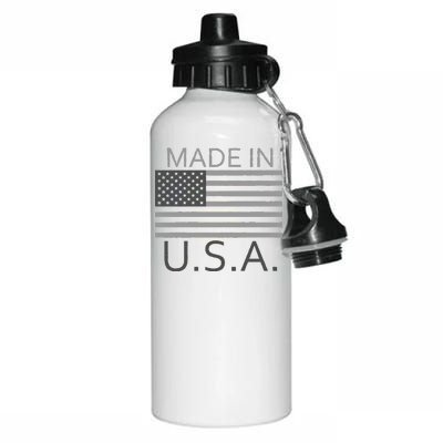 Made In USA Gray Style Aluminum Water Bottle 