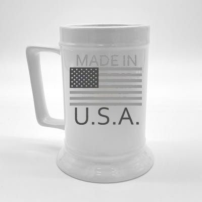 Made In USA Gray Style Beer Stein