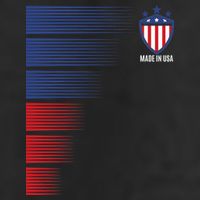 Made In USA Soccer Team Flag 7 Panel Mesh Trucker Snapback Hat