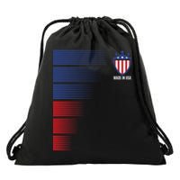 Made In USA Soccer Team Flag Drawstring Bag