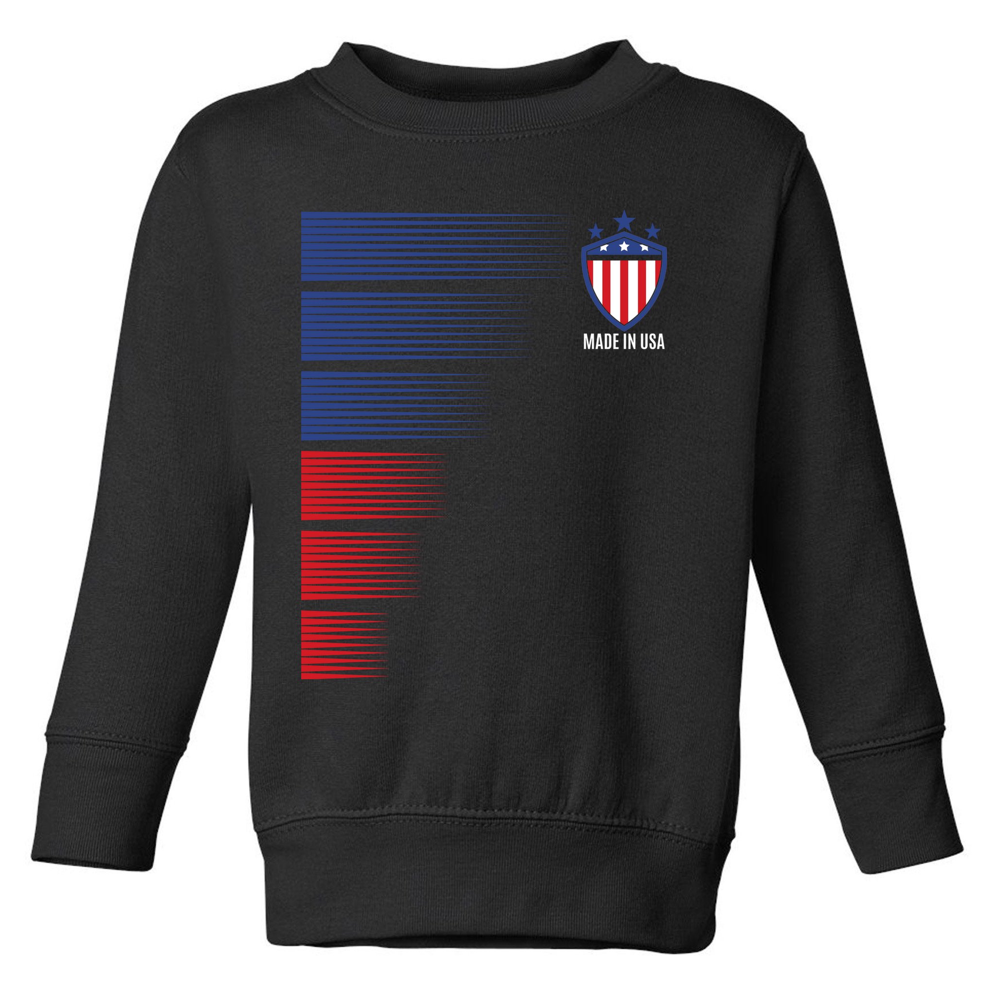 Made In USA Soccer Team Flag Toddler Sweatshirt