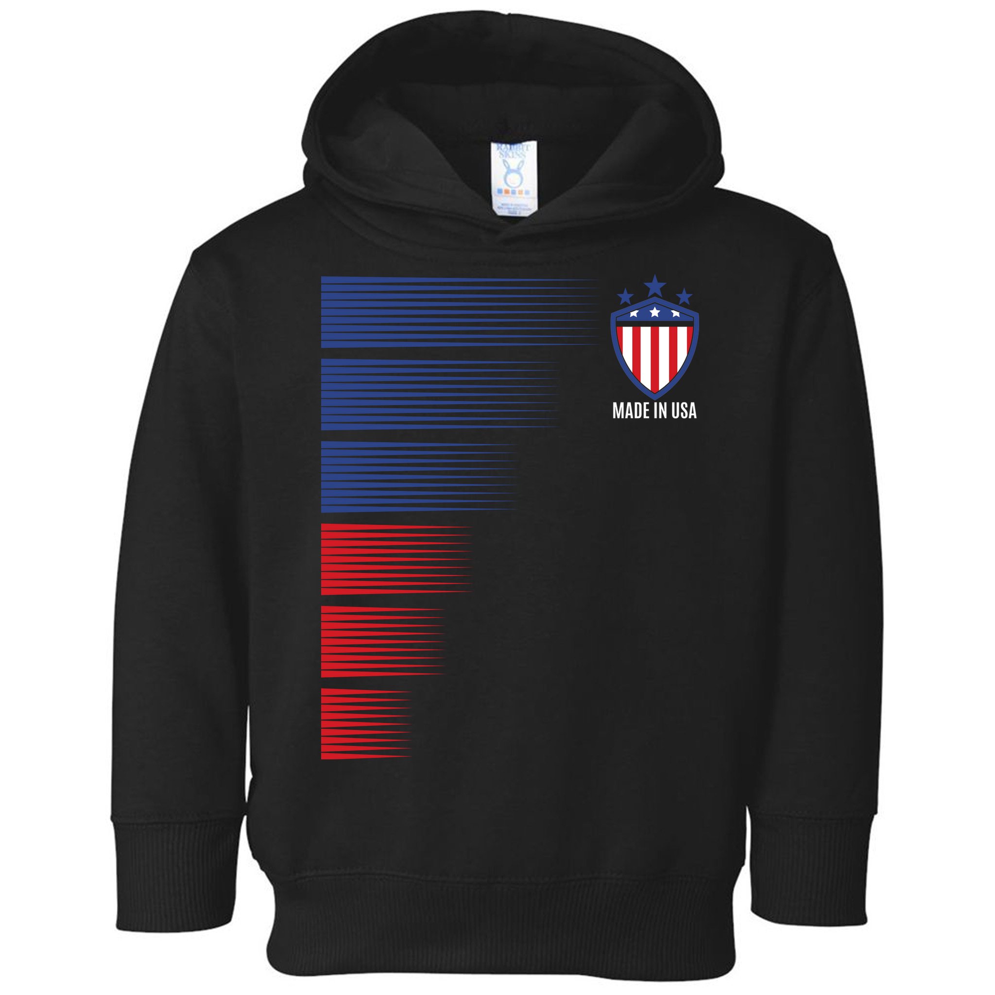 Made In USA Soccer Team Flag Toddler Hoodie