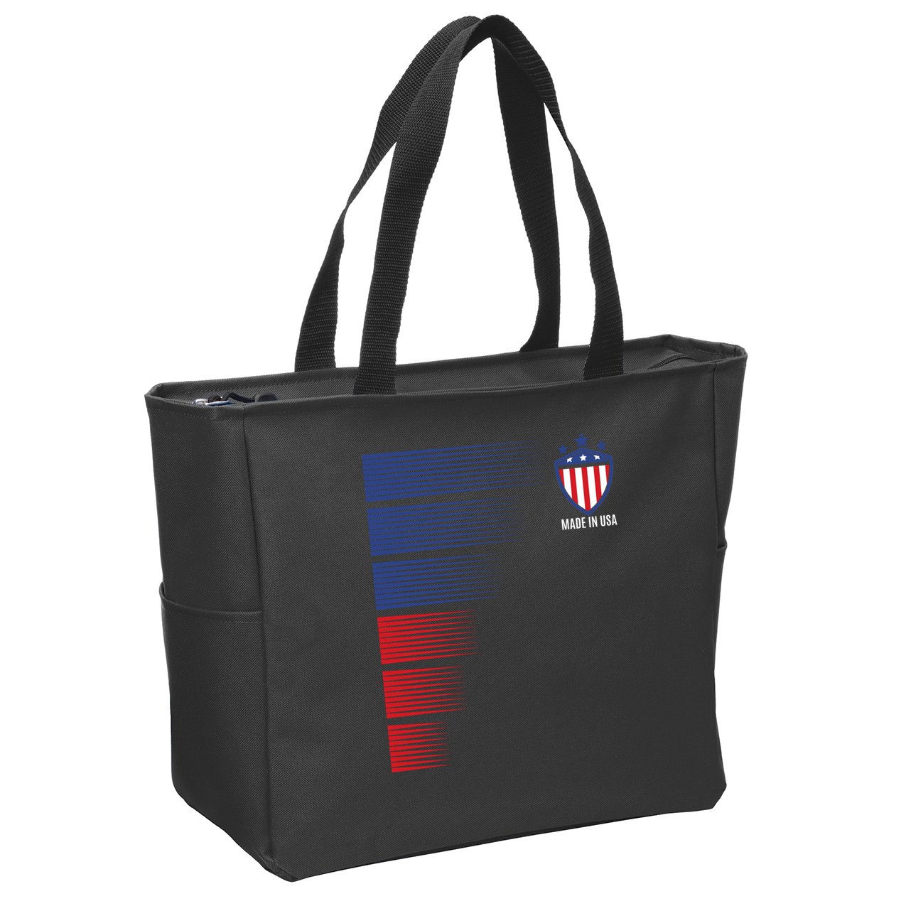 Made In USA Soccer Team Flag Zip Tote Bag