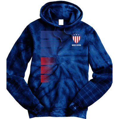 Made In USA Soccer Team Flag Tie Dye Hoodie