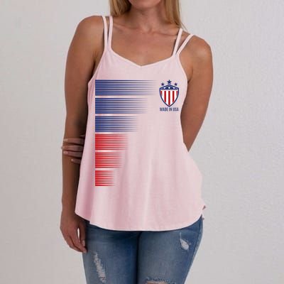 Made In USA Soccer Team Flag Women's Strappy Tank