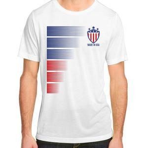 Made In USA Soccer Team Flag Adult ChromaSoft Performance T-Shirt