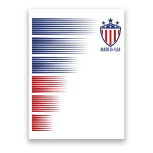 Made In USA Soccer Team Flag Poster