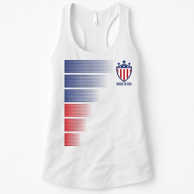 Made In USA Soccer Team Flag Womens Tank Top