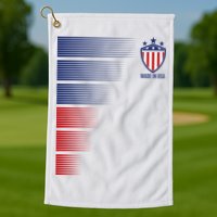 Made In USA Soccer Team Flag Golf Towel