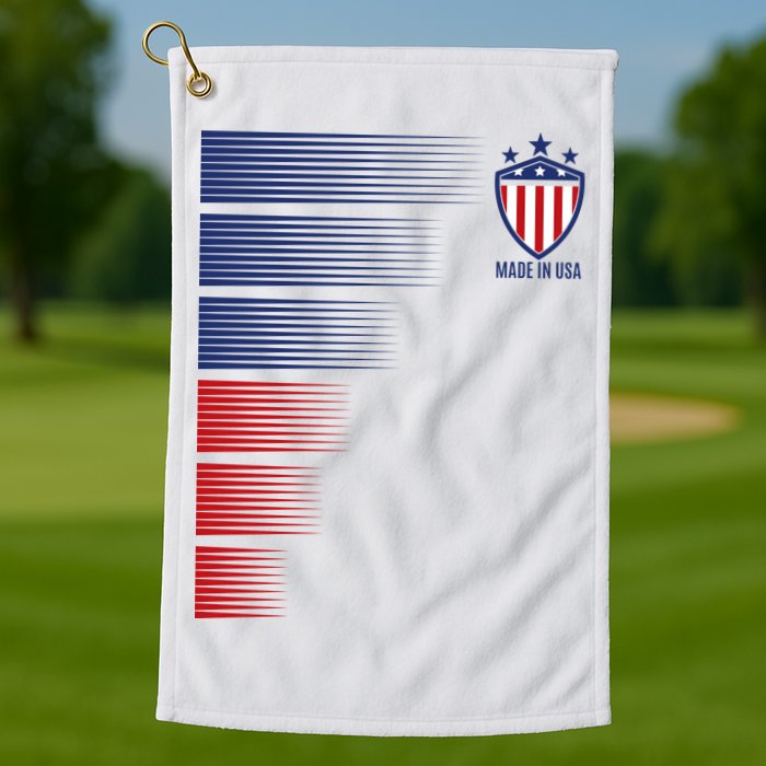 Made In USA Soccer Team Flag Golf Towel