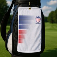 Made In USA Soccer Team Flag Golf Towel