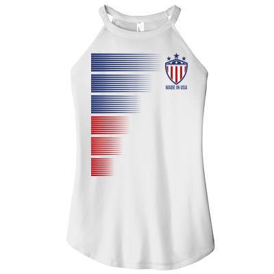 Made In USA Soccer Team Flag Women's Perfect Tri Rocker Tank