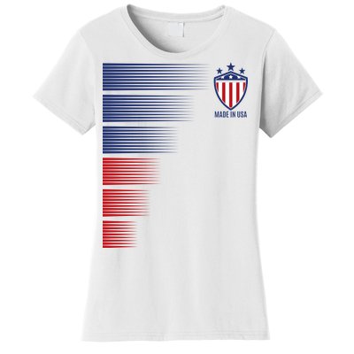 Made In USA Soccer Team Flag Women's T-Shirt