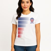 Made In USA Soccer Team Flag Womens T-Shirt