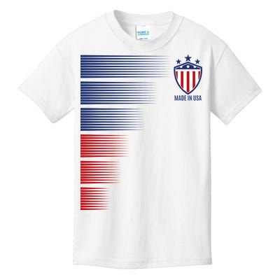 Made In USA Soccer Team Flag Kids T-Shirt