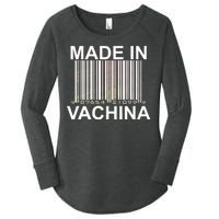 Made In Vachina  Women's Perfect Tri Tunic Long Sleeve Shirt