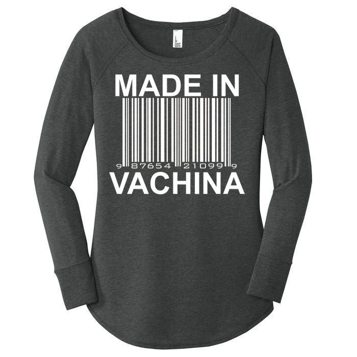 Made In Vachina  Women's Perfect Tri Tunic Long Sleeve Shirt