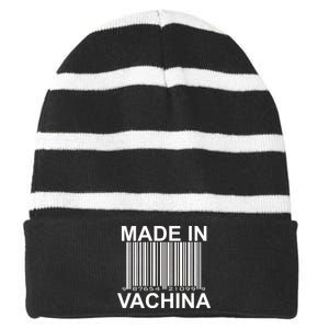 Made In Vachina  Striped Beanie with Solid Band