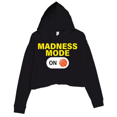 Madness Mode ON Crop Fleece Hoodie